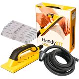 Mirka - Handy Hand Schuurblok - Schuurblokkenset - Incl. Afzuiging - 4m Afzuigslang - 5 Stuks Mirka Abranet Schuurstroken