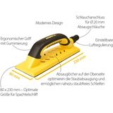 Mirka - Handy Hand Schuurblok - Schuurblokkenset - Incl. Afzuiging - 4m Afzuigslang - 5 Stuks Mirka Abranet Schuurstroken