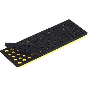 Mirka Schuurpad medium hardheid + beschermhouder 70 x 198 mm klittenband voor Mirka DEOS DEOS383CV vlakschuurmachines met 48 zuiggaten voor stofvrij schuren met netschuurmiddelen