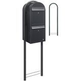 Brievenbus - Zwart - Staal