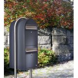 Brievenbus - Zwart - Staal