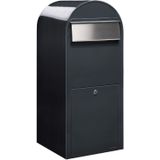 BOBI Brievenbus Jumbo - RAL 7016 - Donkergrijs en RVS Klep
