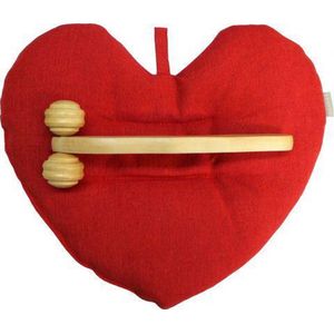 Emendo - Hartvormig  Tarwe kussen + Massage roller