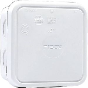 Fibox 8600671 Aftakdoos (l x b x h) 90 x 90 x 49 mm wit IP65 1 st.