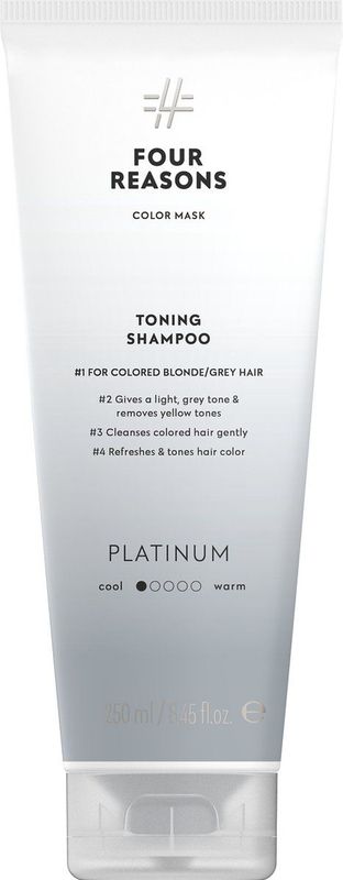 Four Reasons - Color Mask Toning Shampoo - Platinum - 250ml