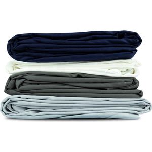 Polar Night 100% katoenen dekbedovertrek (Lichtgrijs) – Ongestoord en comfortabel slapen onder uw verzwaringsdeken