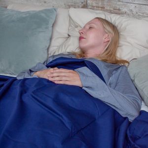 Polar Night 100% katoenen dekbedovertrek  (Donkergrijs) – Ongestoord en comfortabel slapen onder uw verzwaringsdeken