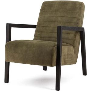 Furnilux - Fauteuil Lars - Fauteuils Met Armleuning - Fauteuil Relax - Lounge Stoel - Groen Adore