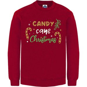 Kerst sweater - CANDY CANE CHRISTMAS - kersttrui - ROOD - Medium - Unisex