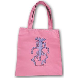 Anha'Lore Designs - Alien - Exclusieve handgemaakte tote bag - Oud roze