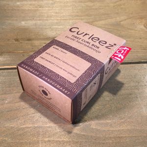 Curleez - eerste haarlokdoosje - roze - Beige licht - handgemaakt in Nederland