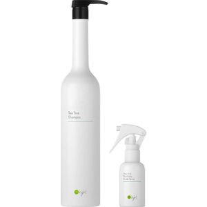 O’right Tea Tree Duo Shampoo 1L En Scalp Spray 50ml | Anti roos en schilfertjes | Extra voordelig