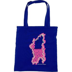 Anha'Lore Designs - Bessie - Exclusieve handgemaakte tote bag - Koningsblauw