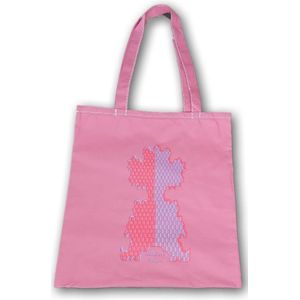 Anha'Lore Designs - Clown - Exclusieve handgemaakte tote bag - Oud roze