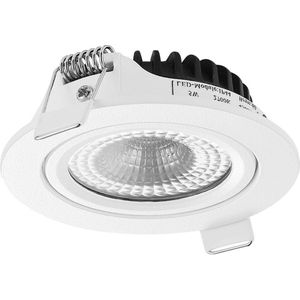 Ledmatters - Inbouwspot Wit - Dimbaar - 5 watt - 510 Lumen - 3000 Kelvin - Wit licht - IP65 Badkamerverlichting