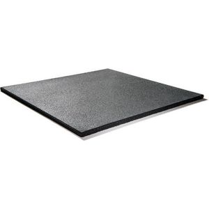 Fitness Vloer - Extreme rubberen vloertegel - 15mm zwart -  50x50x1,5cm - Fitness tegel - Rubberen tegels - Rubberen mat