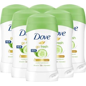 Dove Go Fresh Cucumber Green Tea Deodorant Vrouw - 6 x 40 ml - Deodorant Vrouw Voordeelverpakking