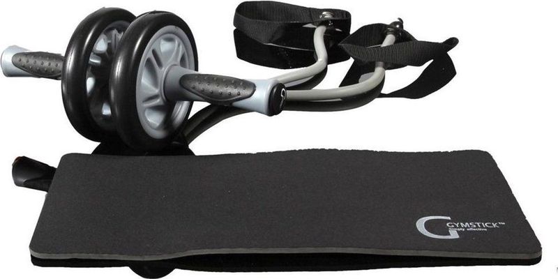 Gymstick Ab Wheel - Ab roller - incl. Weerstandskabels - Met Online Trainingsvideo's