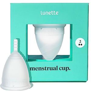Lunette Menstrual Cup - Clear - Model 2 for Moderate to Heavy Flow