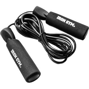Iron Gym Speed Rope Nylon Zwart  - Springtouw - Fitnessaccessoire
