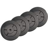 Iron Gym Halterschijven 4 x 5 kg Ø 25 mm - Haltergewichten - Plate Set - Barbell gewichten