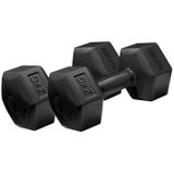 Iron Gym Dumbbell Set 2x 2 kg grote robuuste Dumbbells Gietijzer - Fitness accessoire