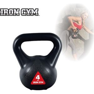 Iron Gym Kettlebell 4 kg, gewichten krachttraining fitness accessoires - MY:37 / Content