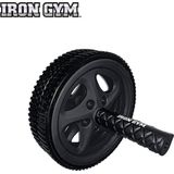 Buikspierwiel Iron Gym Dual Ab Zwart