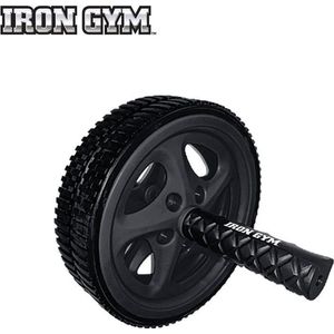 Buikspierwiel Iron Gym Dual Ab Zwart