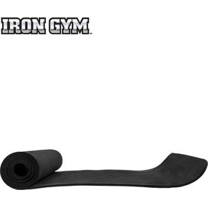Yogamat Iron Gym met Strap Zwart