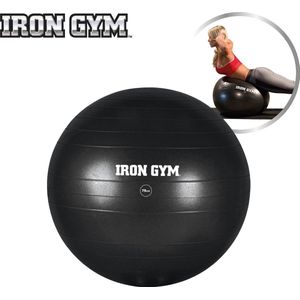 Iron Gym exercise ball, fitnessbal, stabiliteitstraining,incl.pomp, 75 cm - MY:37 / Content
