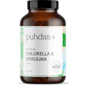 Premium Chlorella & Spirulina Tabletten-Puhdas Plus