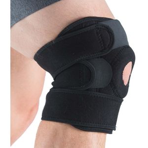 Gymstick - Verstelbare Kniebrace - Zwart - Neopreen, Nylon