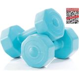 Gymstick Active Vinyl Dumbells - Met Online Trainingsvideo's - 2 x 3 kg