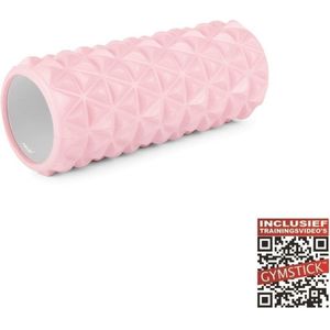 Gymstick Vivid Tube Roller - 33 cm - Roze - Met Online Trainingsvideo's