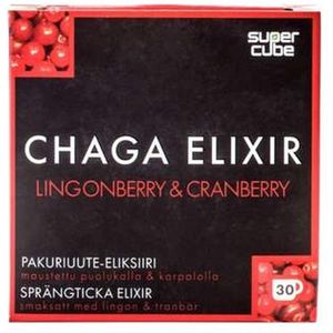 Chaga Elixir Extract Lingonberry & Cranberry - Super Cube