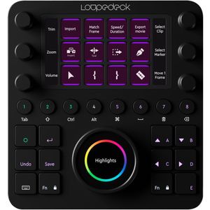Loupedeck - CT - Bewerkingsconsole - Zwart - Materiaal: Kunststof