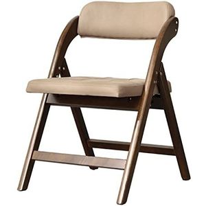 Opvouwbare eetkamer klapstoel met gewatteerde stoelen, enkele comfortabele rugleuning lounge stoel op het balkon, draagbare bureaustoel comfortabele terrasstoelen indoor lounge stoel fauteuil (kleur: