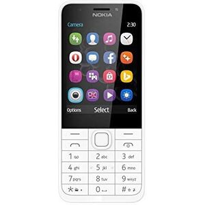 Nokia 230 Dual SIM smartphone (7,11 cm (2,8 inch), 16 MB, 2 megapixels, besturingssysteem Series 30+), Nokia 230, zilver
