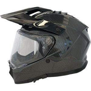 APEX AC500 Carbon Solid Glossy Adventure Integraalhelm - Maat XXL - Helm