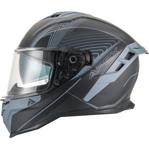 APEX FI200 Madrid Zwart Grijs Integraalhelm - Maat S - Helm