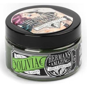 Hermans Amazing Haircolor - Olivia Green UV Semi permanente haarverf - Groen