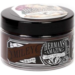 Miley Milk Tea Brown. semi permanente haarverf bruin - 115 ml - Hermans Amazing Haircolor