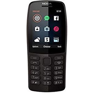 Nokia 210 (2.4 inch) feature phone (2.40"", 16 MB, 0.30 Mpx, 2G), Sleutel mobiele telefoon, Zwart