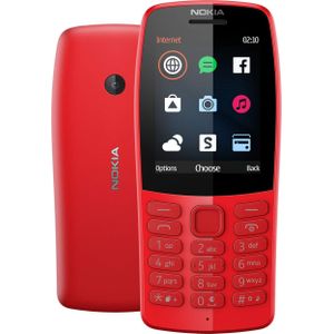 Nokia Telefoon Nokia 210 Dual SIM TA-1139 rood (2.40"", 1000 MB, 0.30 Mpx, 2G), Sleutel mobiele telefoon, Rood