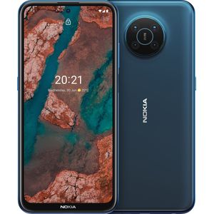 Nokia X20 (6GB) (128 GB, nordic blue, 6.67"", Hybride dubbele SIM, 64 Mpx, 5G), Smartphone, Blauw