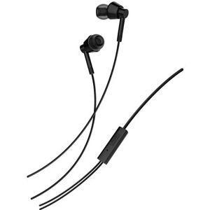 Nokia WB-101 bedrade oordopjes in het oor bedrade oortelefoon met microfoon (zwart), klein