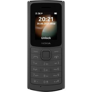 Nokia 110 (1.80"", 128 MB, 0.80 Mpx, 4G), Sleutel mobiele telefoon, Zwart
