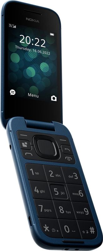 Nokia 2660 (2.80", 0.30 Mpx, 4G), Sleutel mobiele telefoon, Blauw