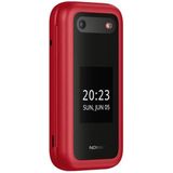 nokia hmdglobal Nokia 2660 4G Dual SIM mobiele telefoon, 2,8 inch display, grote toetsen, SOS-knop, camera, bluetooth, draadloze FM-radio en mp3-speler, grote batterij, rood, Italië